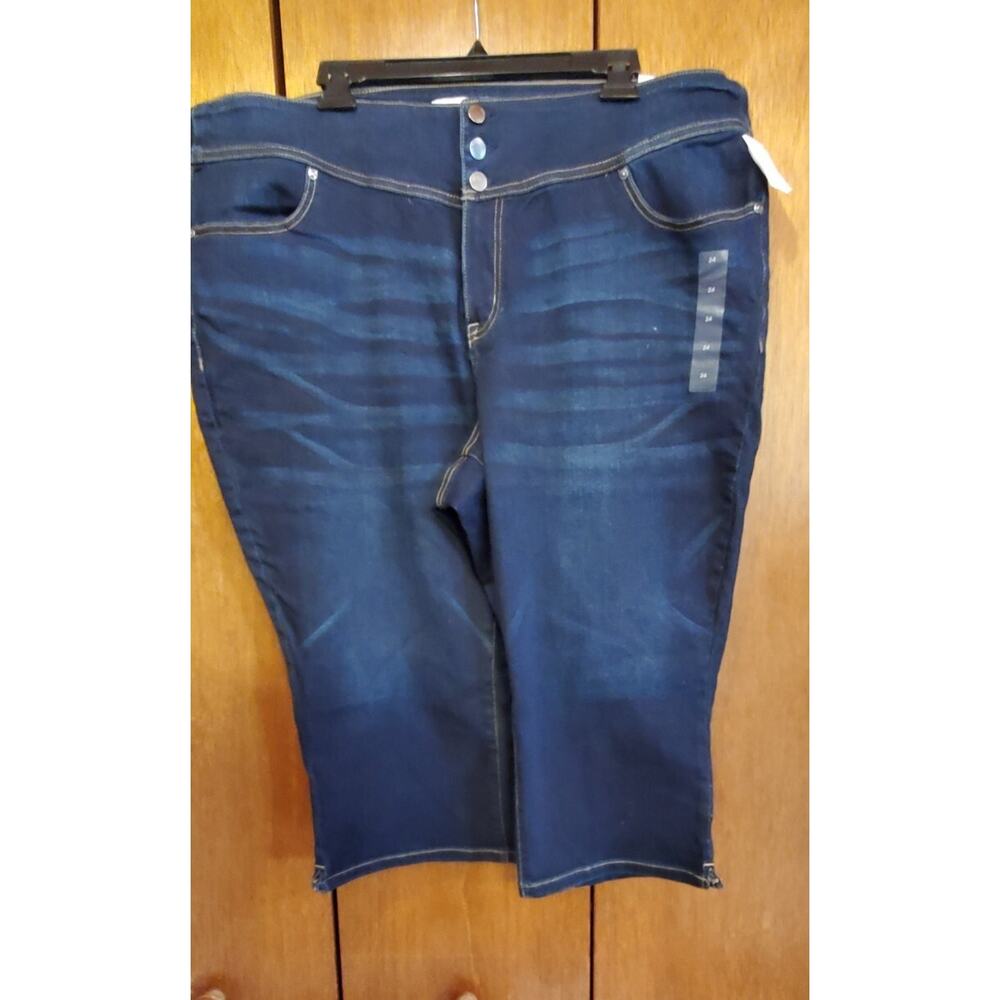 Lane Bryant Women's Cropped Jegging Sz 24 Dark Blue New w/Tags
